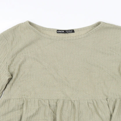 SheIn Womens Green   Basic Blouse Size M