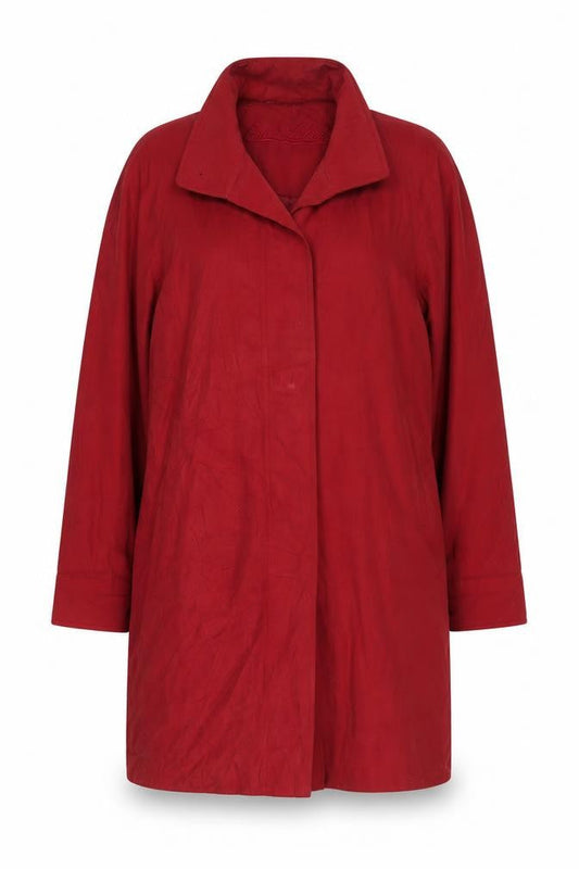 Laura Lebek Womens Red   Pea Coat Coat Size 14