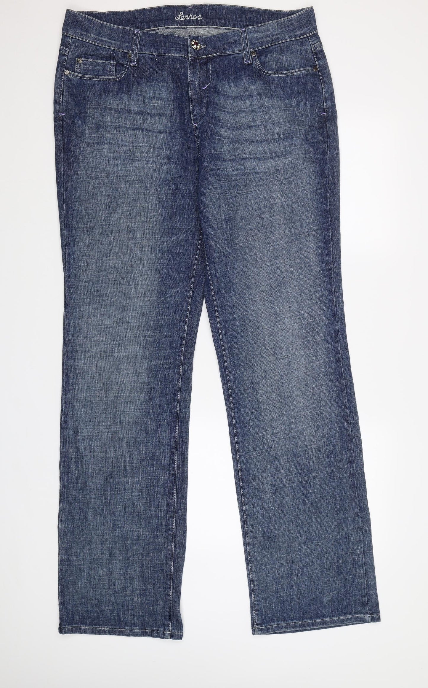 LERROS Womens Blue   Bootcut Jeans Size L L34 in