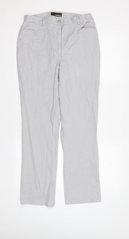Cosma Womens Grey   Trousers  Size 12 L29 in