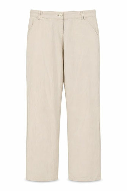 Piano Woman Womens Beige   Trousers  Size 12 L32 in