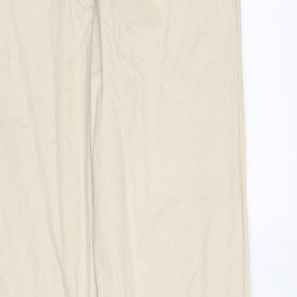 Piano Woman Womens Beige   Trousers  Size 12 L32 in