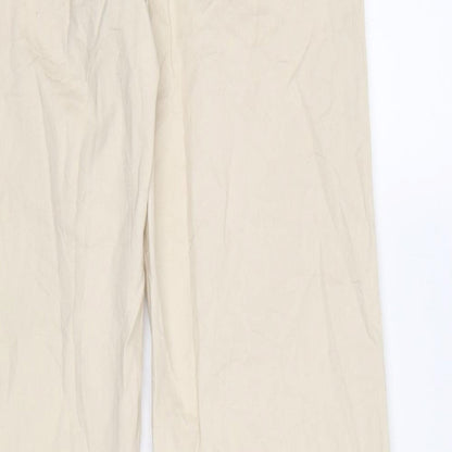 Piano Woman Womens Beige   Trousers  Size 12 L32 in