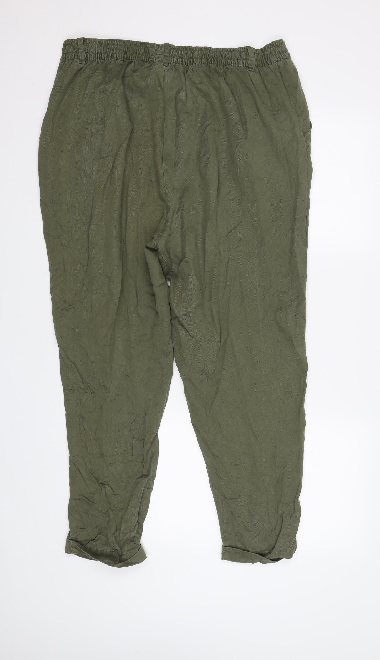 Xint Womens Green   Jegging Trousers Size L L26 in - Elastic Waist Band