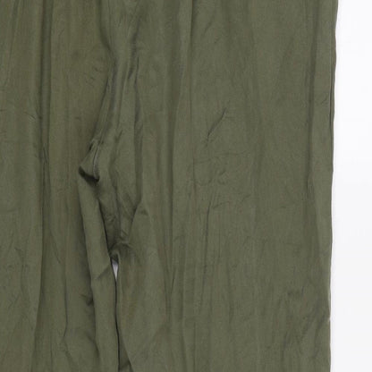 Xint Womens Green   Jegging Trousers Size L L26 in - Elastic Waist Band