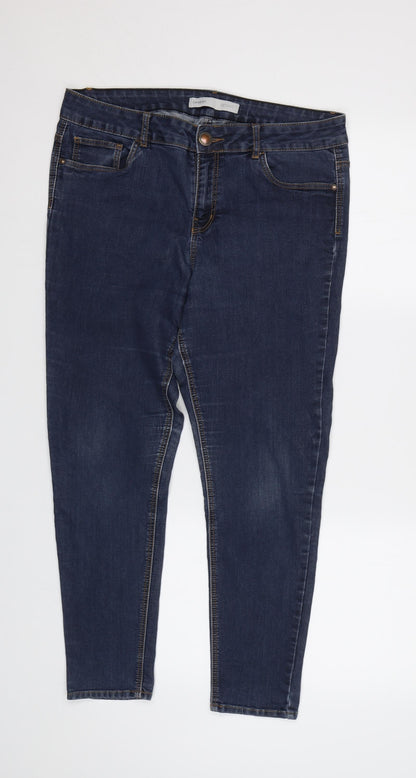 George Womens Blue   Skinny Jeans Size 14 L26 in