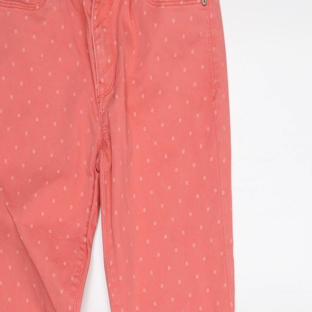 Gap Womens Pink Polka Dot  Skinny Jeans Size 8 L28 in
