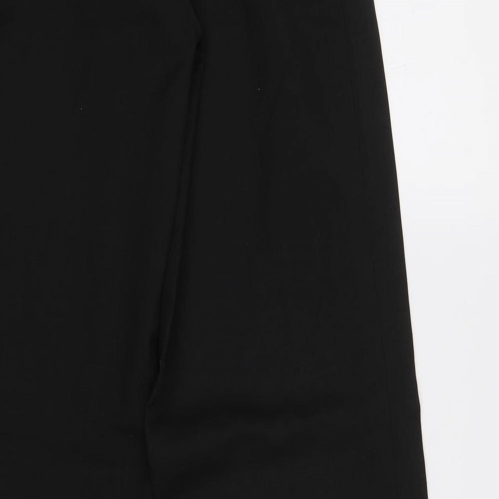 Womens UK Size 10 Preworn Regular Fit Dress Pants Black Trousers