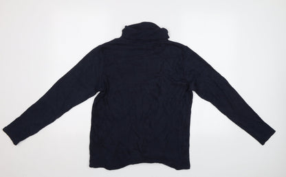 Womens UK Size 10 Isle Blue Pullover Jumper