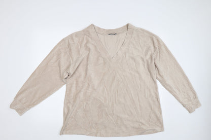 Womens UK Size 12 ASOS Beige Pullover Sweatshirt