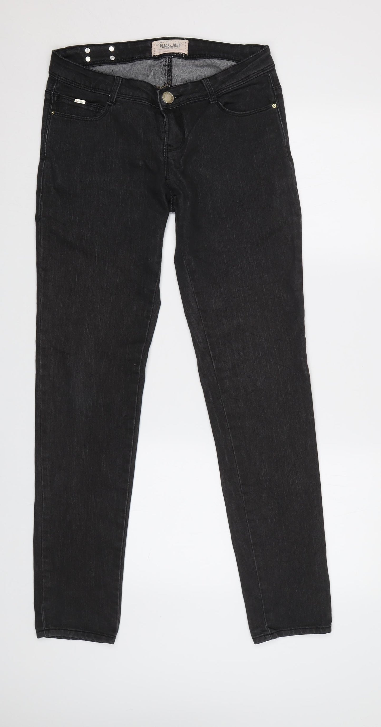 Place Du Jour Womens Grey   Skinny Jeans Size 10 L29 in