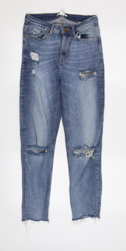 Womens UK Size 6 H&M Regular Fit Skinny Blue Jeans