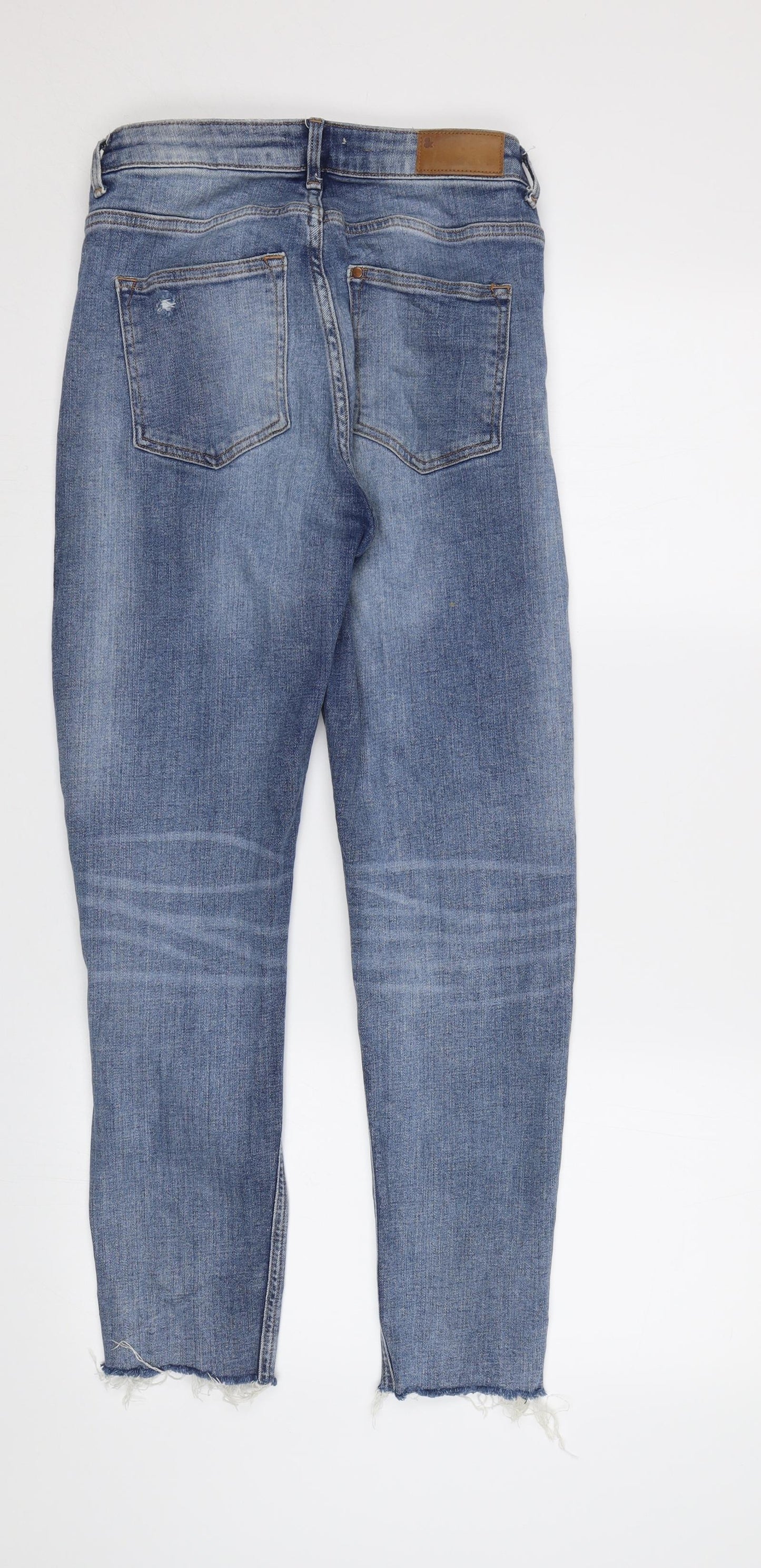 Womens UK Size 6 H&M Regular Fit Skinny Blue Jeans