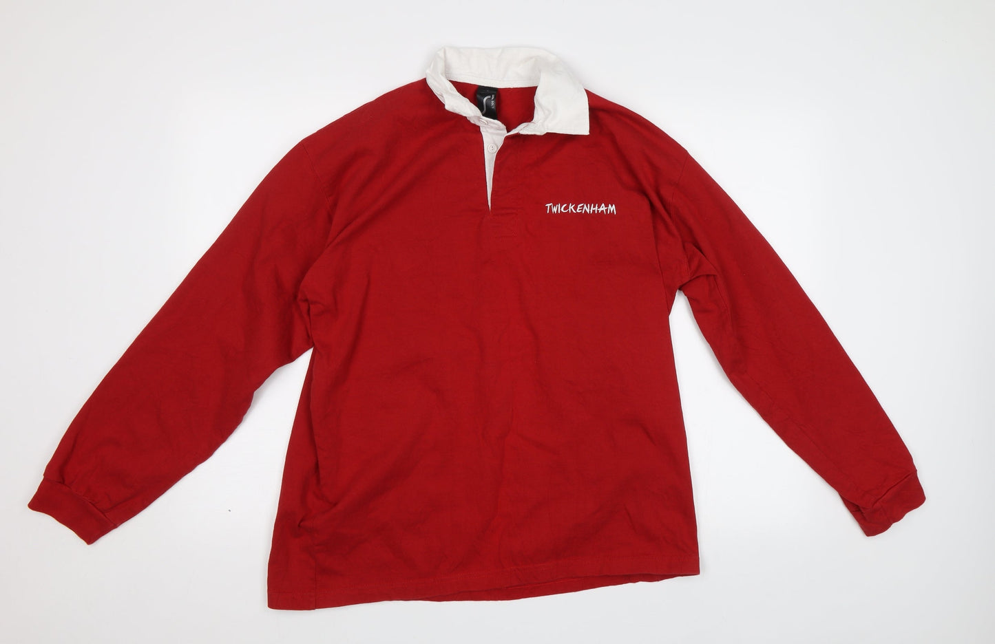 Sol's Mens Red    Polo Size L  - Twickenham