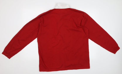 Sol's Mens Red    Polo Size L  - Twickenham