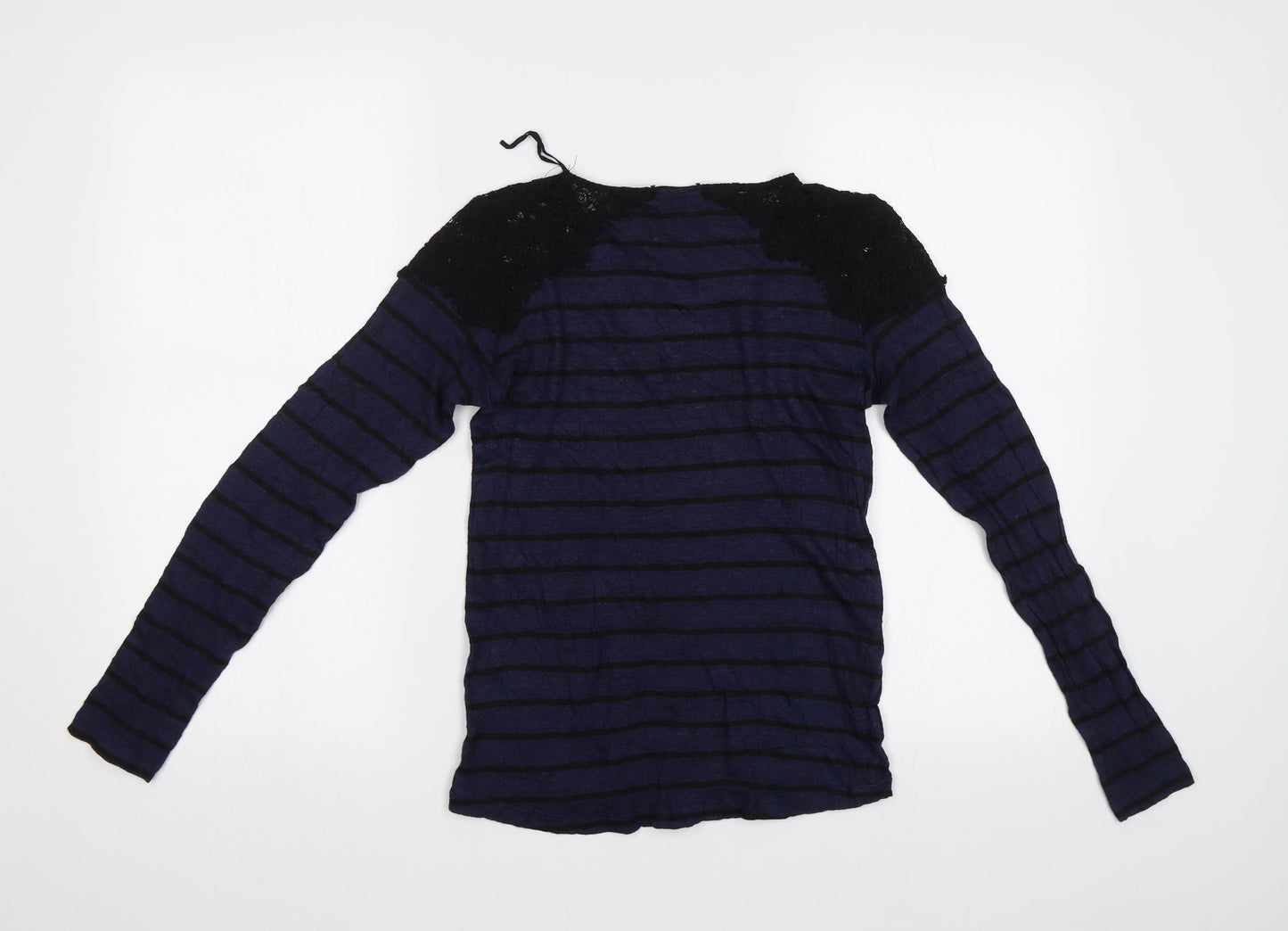 Womens UK Size M Zara Blue Basic Blouse
