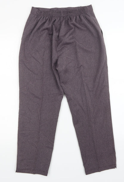 Womens UK Size 12 Preworn Regular Fit  Purple Trousers