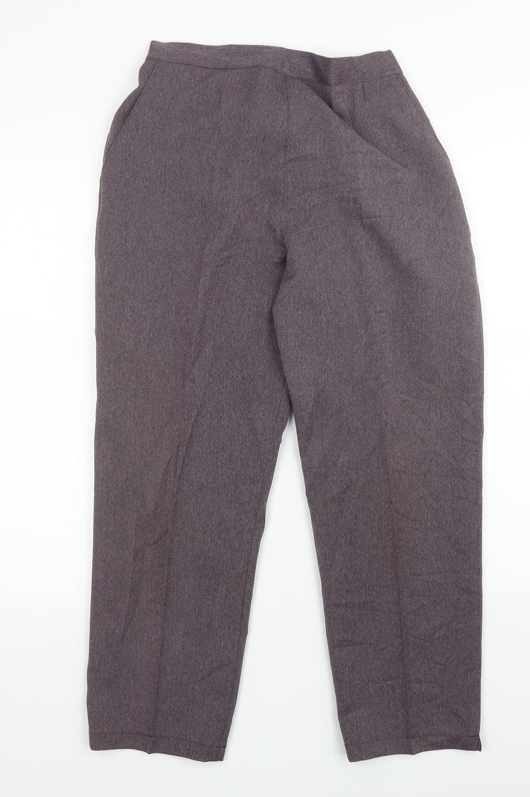 Womens UK Size 12 Preworn Regular Fit  Purple Trousers