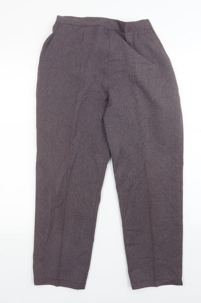 Womens UK Size 12 Preworn Regular Fit  Purple Trousers