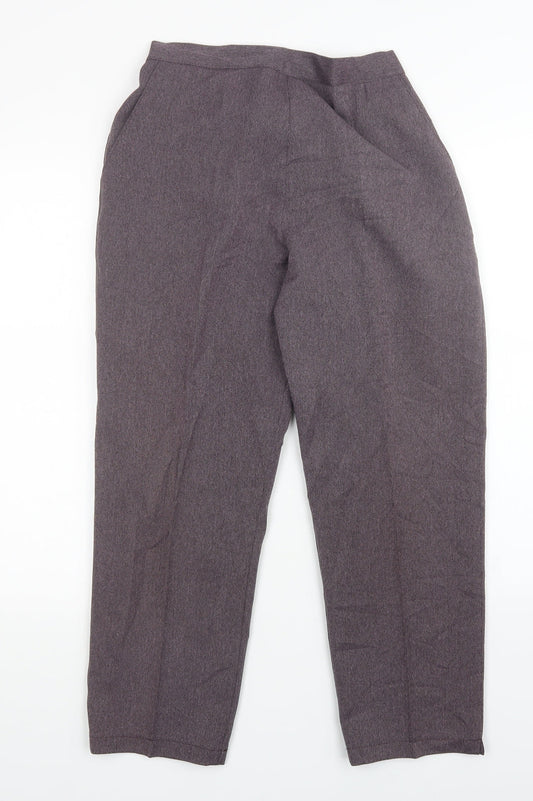 Womens UK Size 12 Preworn Regular Fit  Purple Trousers