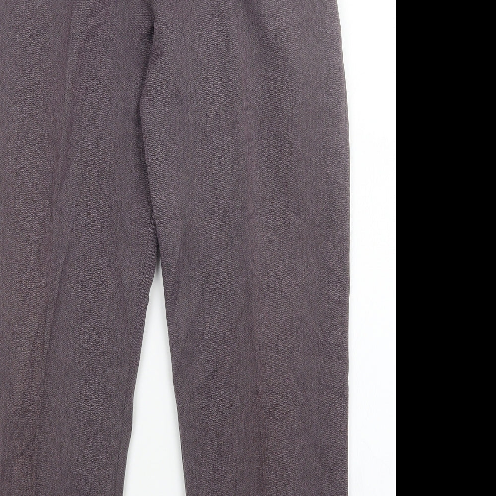 Womens UK Size 12 Preworn Regular Fit  Purple Trousers