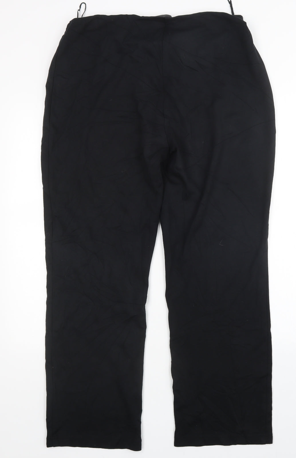 Womens UK Size 16 M&S Regular Fit Sweatpants Black Trousers