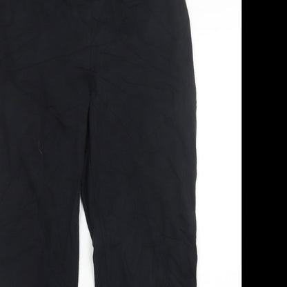 Womens UK Size 16 M&S Regular Fit Sweatpants Black Trousers