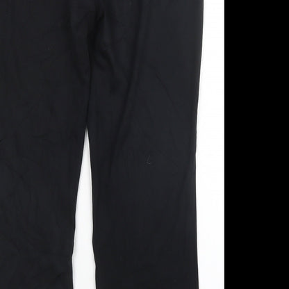 Womens UK Size 16 M&S Regular Fit Sweatpants Black Trousers