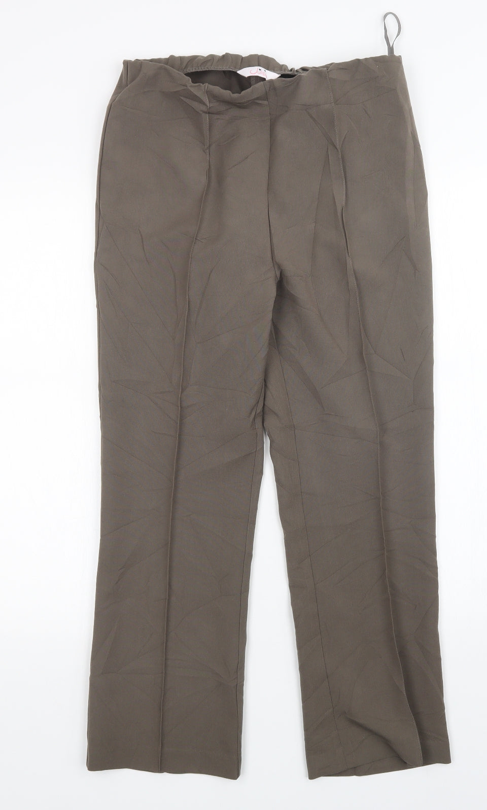 Womens UK Size 10 Julipa Regular Fit  Green Trousers