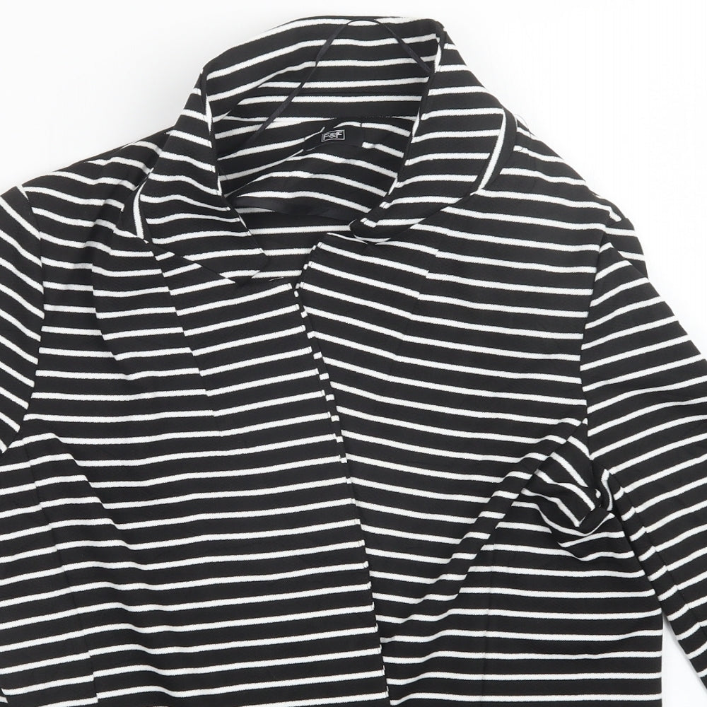 F&F Womens Multicoloured Striped  Jacket Blazer Size 12