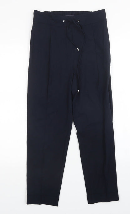 Womens UK Size 8 M&S Regular Fit  Blue Trousers