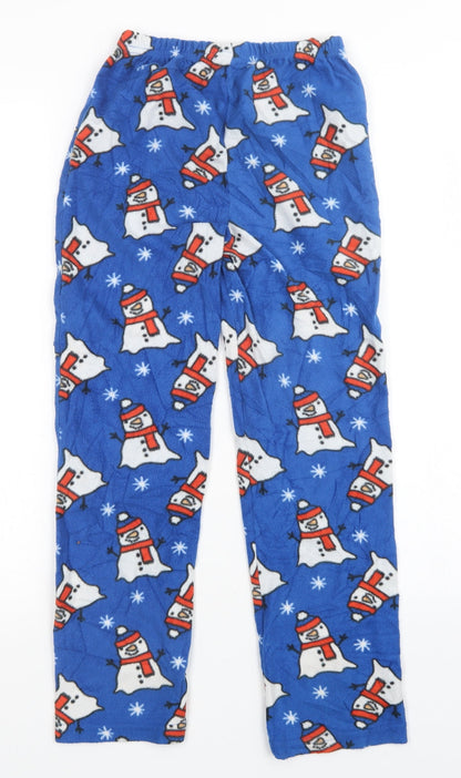 hullalaloo Boys Blue    Pyjama Pants Size 9-10 Years  - Christmas