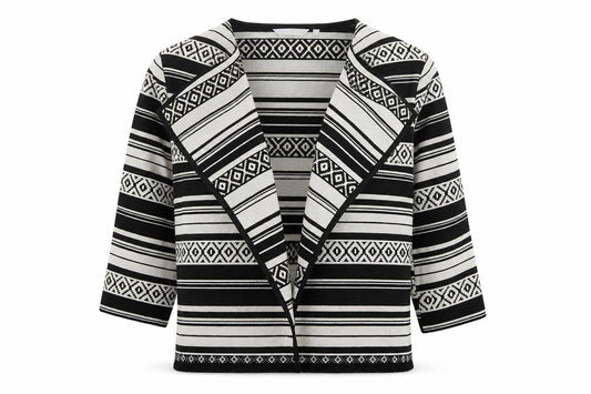 Front view of Red Herring women’s multicoloured striped cardigan jumper, size UK 14