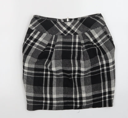 Oasis Womens Multicoloured Plaid  Mini Skirt Size 8