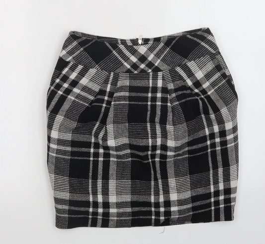 Oasis Womens Multicoloured Plaid  Mini Skirt Size 8