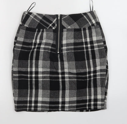 Oasis Womens Multicoloured Plaid  Mini Skirt Size 8