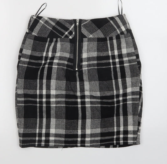Oasis Womens Multicoloured Plaid  Mini Skirt Size 8