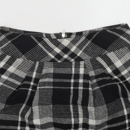 Oasis Womens Multicoloured Plaid  Mini Skirt Size 8