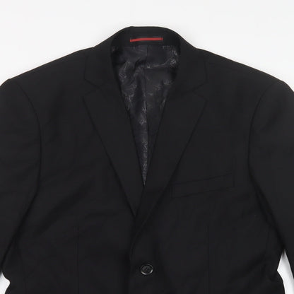 Mens UK Size L Preworn Regular Black Suit Jacket