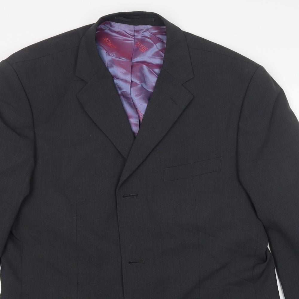 Mens UK Size  stvdio Regular Black Suit Jacket