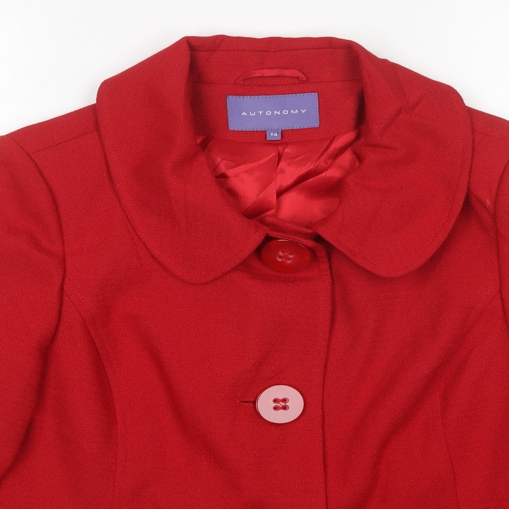 Autonomy Womens Red   Jacket  Size 14