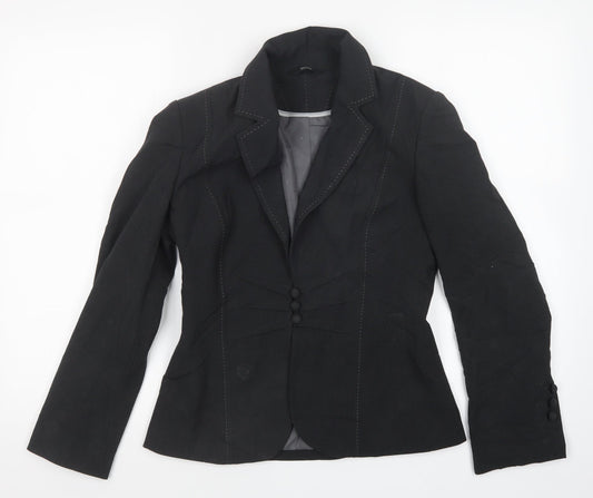 M&S Womens Grey   Jacket Blazer Size 8