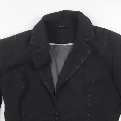 M&S Womens Grey   Jacket Blazer Size 8