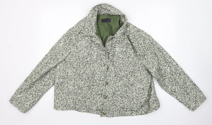 Womens UK Size 12 M&S Green Jacket