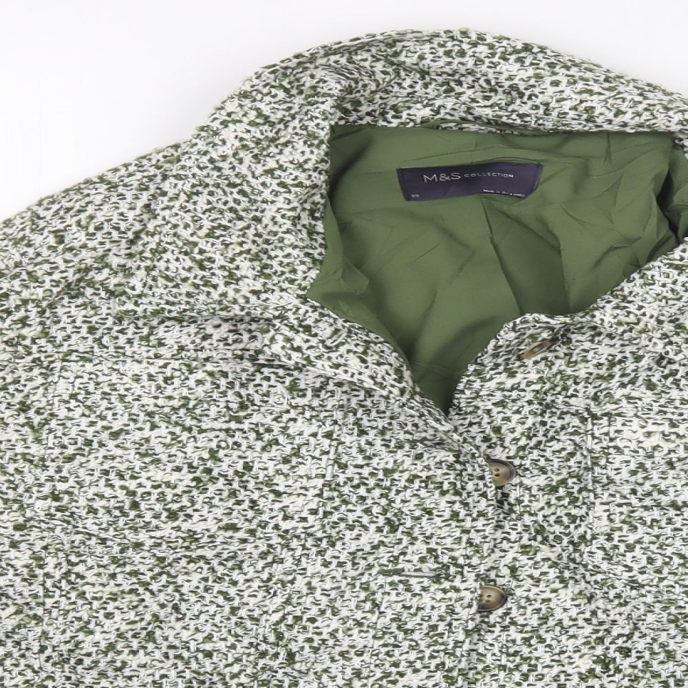 Womens UK Size 12 M&S Green Jacket
