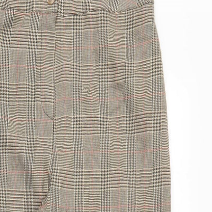 Womens UK Size 14 Boohoo Regular Fit  Brown Trousers