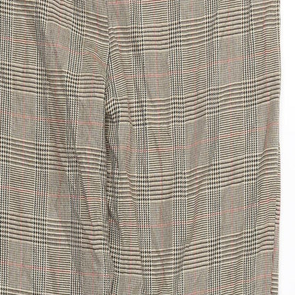 Womens UK Size 14 Boohoo Regular Fit  Brown Trousers