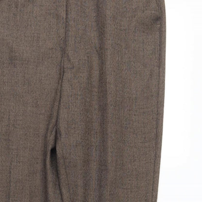 Womens UK Size 14 Marks and Spencer Regular Fit  Brown Trousers
