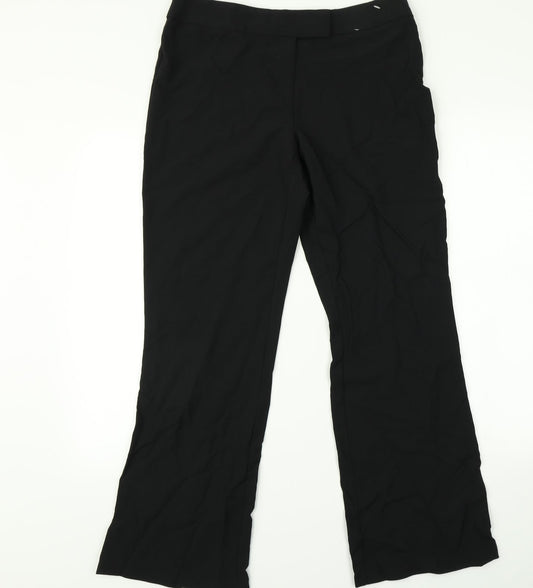 George Womens Black   Trousers  Size 12 L28 in