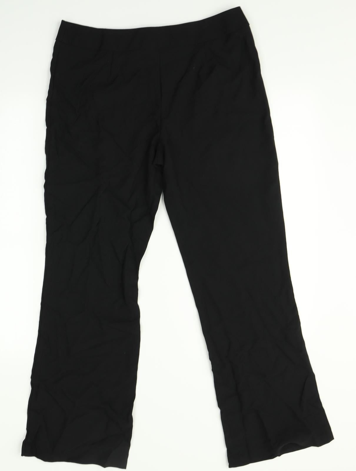 George Womens Black   Trousers  Size 12 L28 in